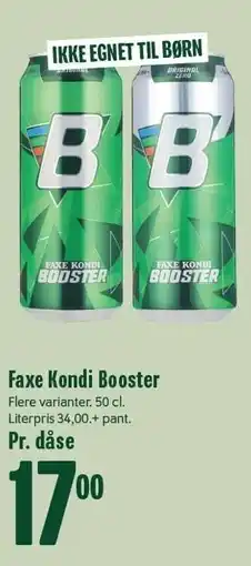 Min Købmand Faxe Kondi Booster tilbud