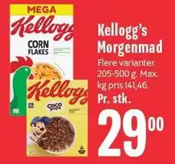 Min Købmand Kellog's Morgenmad tilbud