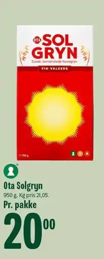 Min Købmand Ota Solgryn tilbud
