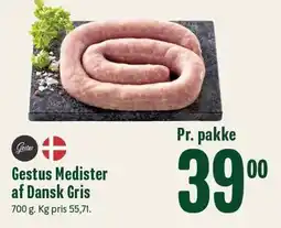 Min Købmand Gestus Medister af Dansk Gris tilbud