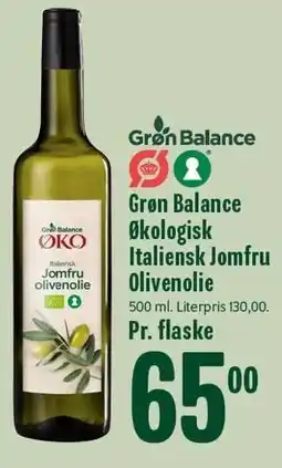 Min Købmand Grøn Balance Økologisk Italiensk Jomfru Olivenolie tilbud