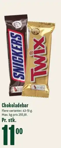 Min Købmand Chokoladebar tilbud