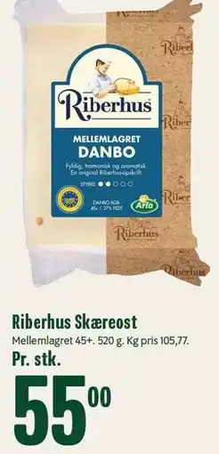 Min Købmand Riberhus Skæreost tilbud
