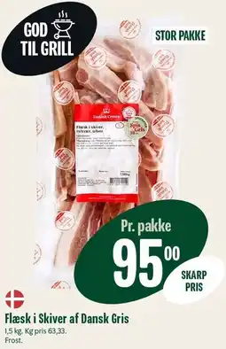 Min Købmand Flæsk i skiver af Dansk gris tilbud