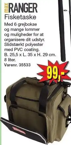 Harald Nyborg MAX RANGER Fisketaske tilbud