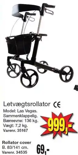 Harald Nyborg Letvægtsrollator eller Rollator cover tilbud
