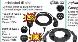 Harald Nyborg SINOX Ladekabel til elbil tilbud