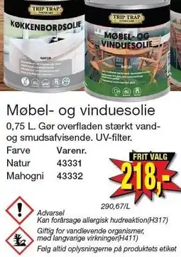 Harald Nyborg TRIP TRAP Møbel- og vinduesolie tilbud