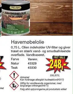 Harald Nyborg TRIP TRAP Havemøbelolie tilbud