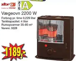 Harald Nyborg ZIBRO Vægeovn 2200 W tilbud