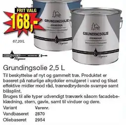 Harald Nyborg Grundingsolie 2,5 L tilbud