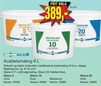 Harald Nyborg Kvalitetsmaling 9 L tilbud
