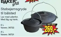 Harald Nyborg Støbejernsgryde til bålsted tilbud
