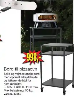Harald Nyborg Bord til pizzaovn tilbud