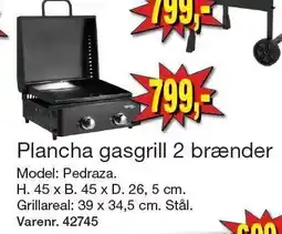 Harald Nyborg BAKER GRILL Plancha gasgrill 2 brænder tilbud