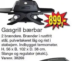 Harald Nyborg BAKER GRILL Gasgrill bærbar tilbud