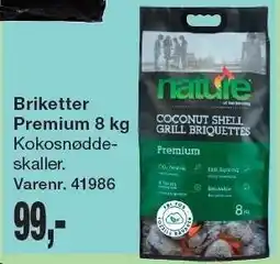 Harald Nyborg NATURE Briketter Premium 8 kg tilbud