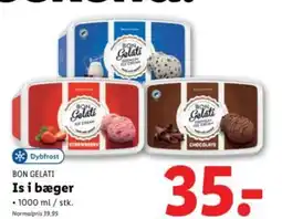 Lidl BON GELATI Is i bæger tilbud