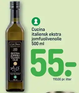 REMA 1000 Cucina italiensk ekstra jomfruolivenolie tilbud