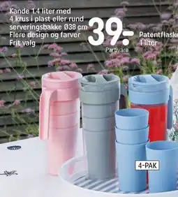 REMA 1000 Kande med 4 krus eller rund serveringsbakke tilbud