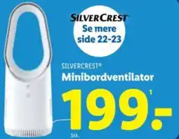 Lidl SILVERCREST Minibordventilator tilbud