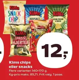 Kvickly KIMS Chips eller snacks tilbud