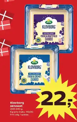 Kvickly ARLA Klovborg skiveost tilbud