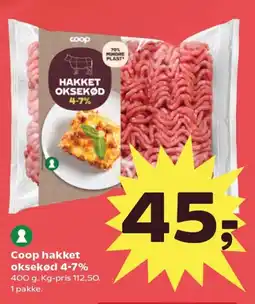 Kvickly COOP Hakket oksekød 4-7% tilbud