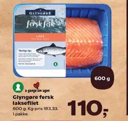 Kvickly Glyngøre fersk laksefilet tilbud