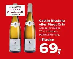 Kvickly Cattin riesling eller pinot gris tilbud