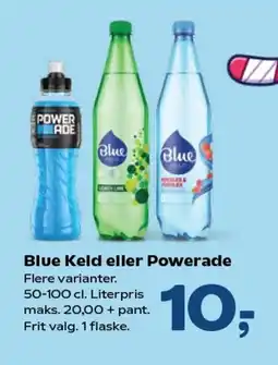 Kvickly Blue keld eller powerade tilbud