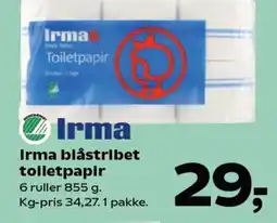 Kvickly IRMA Blåstribet toiletpapir tilbud
