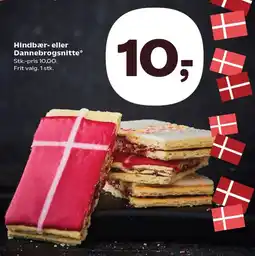 Kvickly Hindbær- eller dannebrogsnitte tilbud