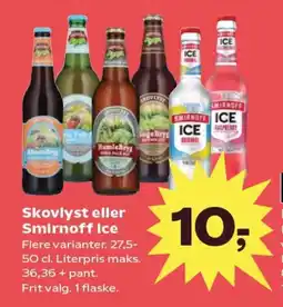 Kvickly Skovlyst eller smirnoff ice tilbud