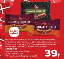 Kvickly Gøl pølser tilbud