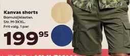 Kvickly Kanvas shorts tilbud