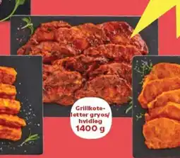 Kvickly Grillkote- letter gryos/ hvidløg tilbud