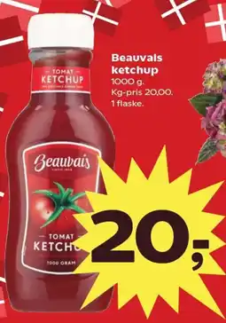 Kvickly BEAUVAIS Ketchup tilbud