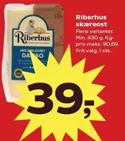 Kvickly RIBERHUS Skæreost tilbud