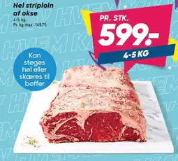 Bilka Hel striploin af okse tilbud