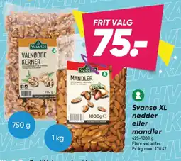 Bilka Svansø xl nødder eller mandler tilbud