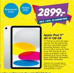 Bilka Apple iPad 11” Wi-Fi 128 GB tilbud