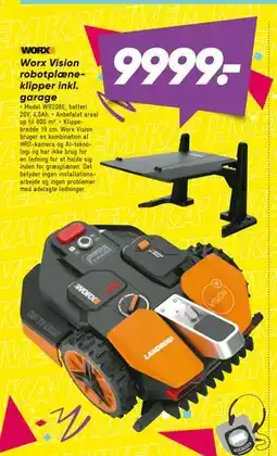 Bilka Worx Vision robotplæneklipper inkl. garage tilbud