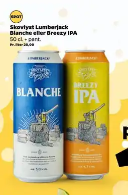 Netto Skovlyst Lumberjack Blanche eller Breezy IPA tilbud