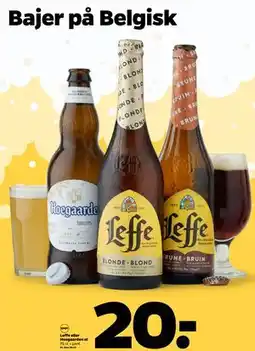 Netto Leffe eller Hoegaarden øl tilbud