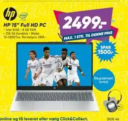 Bilka HP 15” Full HD PC tilbud