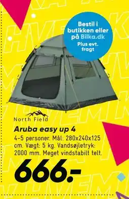 Bilka Aruba easy up 4 tilbud