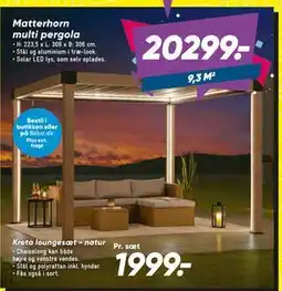 Bilka Kreta loungesæt - natur tilbud