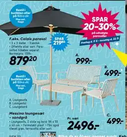 Bilka Messina loungesæt - sandgrå tilbud
