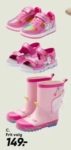 Bilka Unicorn sandaler, sneakers eller gummistøvler tilbud